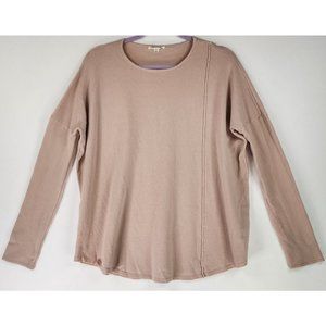 Tea N Rose Sweater Womens Small Pink Anthropologie Preppy Pullover Dolman Sleeve